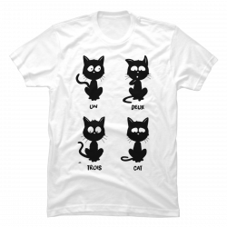 un deux trois cat shirt
